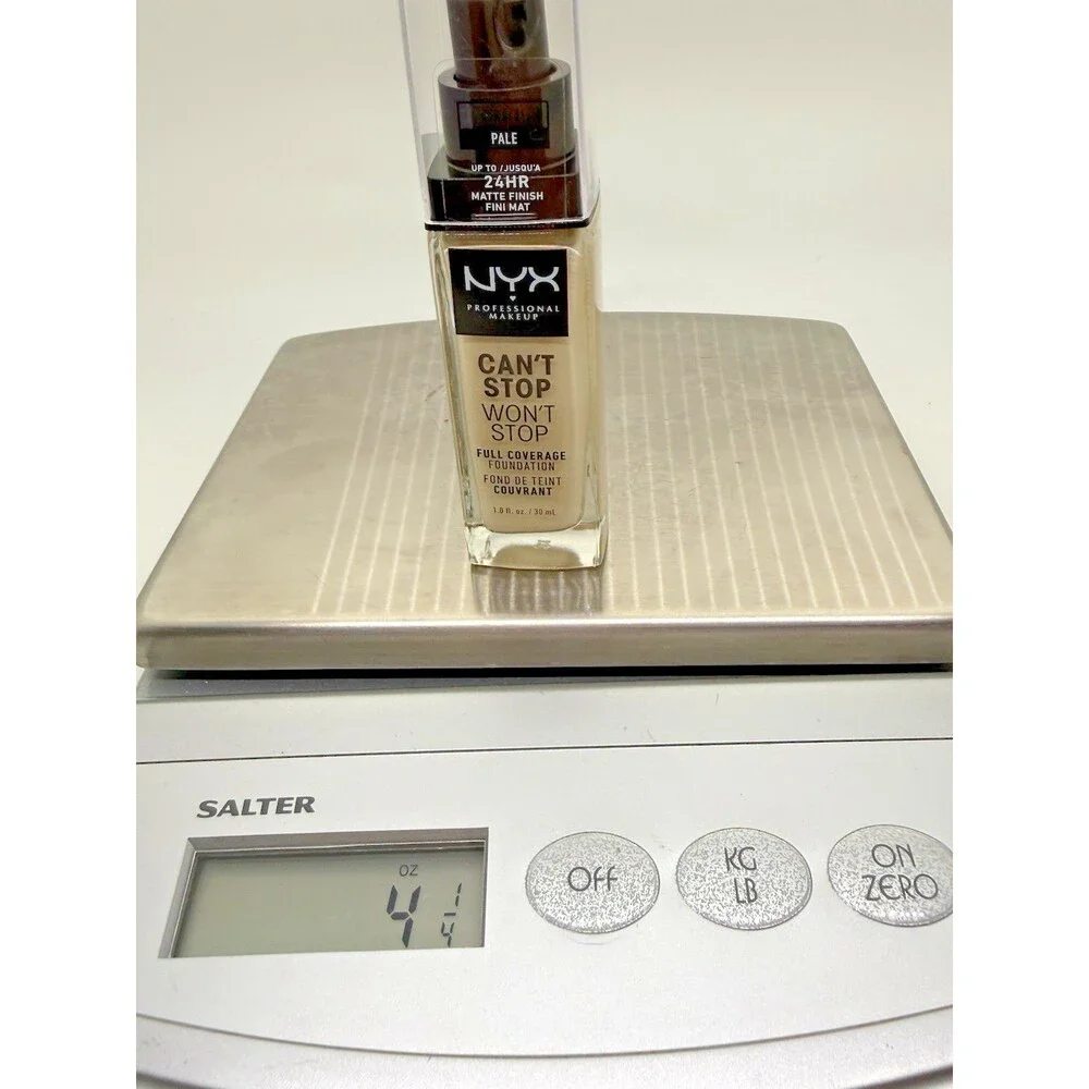 N Y X Foundation Full Coverage PALE Can’t Stop‎ Won’t Stop 1 FLOZ e 30mL New
